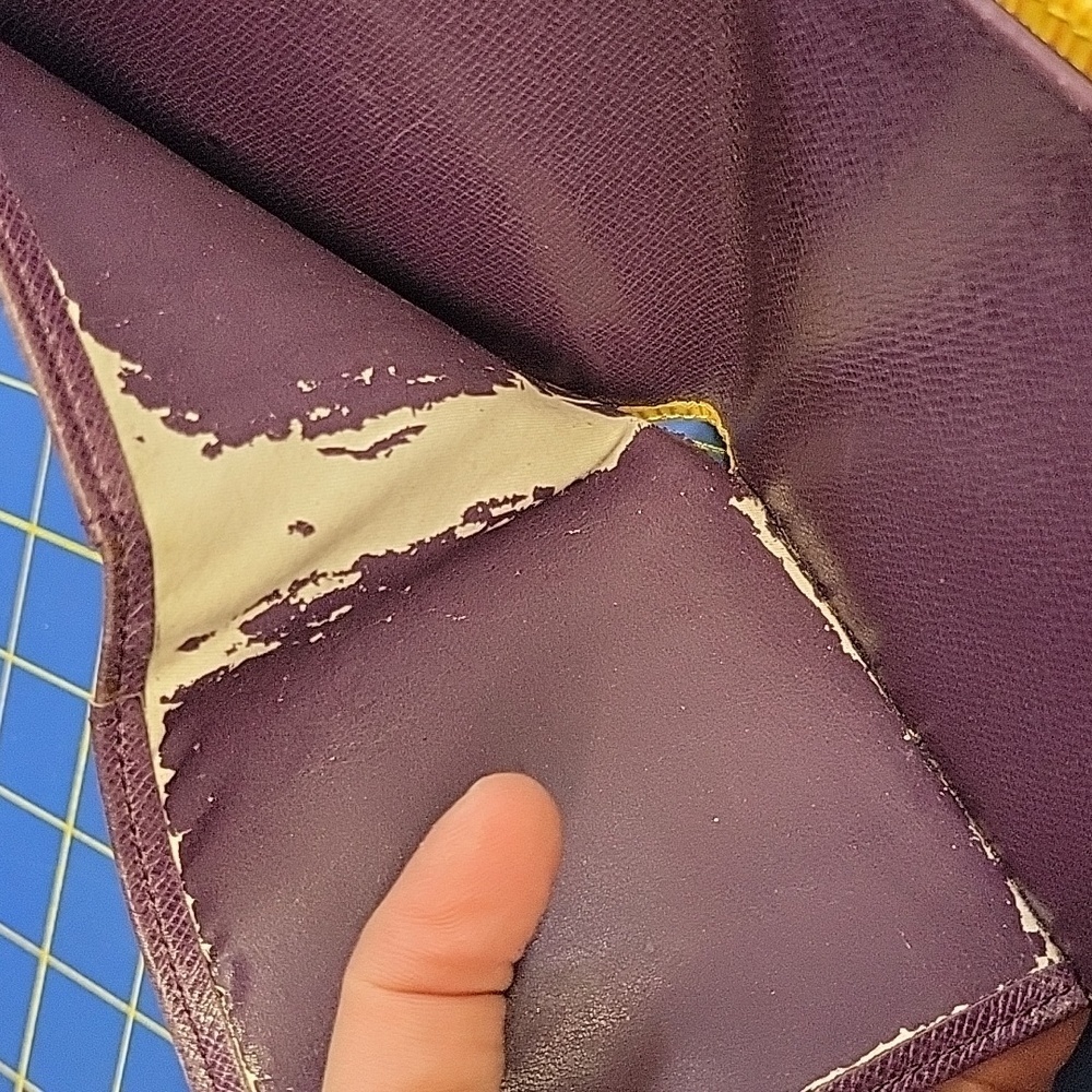 Louis Vuitton Yellow 4.5" x 4" x 1" Wallet - Picture 13 of 13